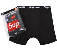 Supreme Hanes Boxer Briefs (4 Pack) Black XXL