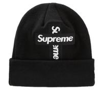Supreme New Era Cross Box Logo Beanie Black - Standard