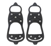 SUPVOX 1 Paar Rutschfeste Steigeisen Überschuhe aus Flexiblem Material mit Spikes für Schuhe und Stiefel Schwarz Eisschutz für Winter und Schneeflächen