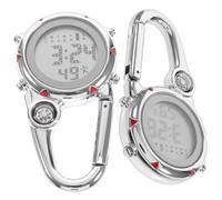 Supvox 2 Sätze Haken Aus Edelstahl Rucksack Taschenuhr Achten Sie Auf Outdoor-aktivitäten Neuheit Uhr Leuchtende Taschenuhr Kreative Uhr Rot Gehäusematerial: Zinklegierung 2 Stück * 2