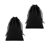 Supvox 2 Stück Flanell Kordelzugbeutel Fusselfreies Material 30 X 45cm Multifunktionale Aufbewahrungstasche für Haartrockner Schmuck Reise