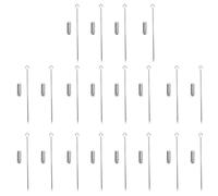 SUPVOX 20 Stück Lange Kupfer Broschennadeln für Schmuck Selbstgemacht Gerade Sicherheitsnadeln 50mm Zubehör für Revers Kragen und Hut Schmuck Accessoires für Damen und Herren