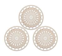 Supvox 3 Stück Holz Aufbewahrung für Stickgarn und Nähzubehör Leichter Kreuzstich Garnhalter zur Vermeidung von Verheddern Tragbar für Unterwegs und Elegante Organisation