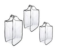 Supvox 3 Stück Kofferhüllen PVC Halbdurchsichtig Gepäckschutz Kofferschutzhülle Spritzwasserfest für Reisegepäck (20 22 24 Zoll