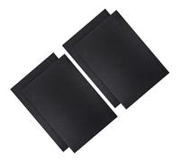 Supvox 4 Stück Aida Stoff Kreuzstichstoff 11ct Schwarz Baumwolle 30x45cm Stickereistoff für Selbstgemacht Handarbeit