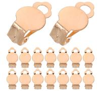 Supvox 50 Stück Frosch Clip Ohrringverschlüsse 10mm Flach für Durchstochene Ohren Ohrringadapterclips mit Glatter Oberfläche Komfortabel und Sicher für Alltag und Party