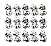 Supvox 50 stücke antike Drachen Charme anhänger Legierung chinesischen Tierkreis Charme Happy lunar New Year Party Geschenke Halskette Armband zubehör für DIY Handwerk schmuck Machen