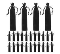 Supvox 50stücke Federmäppchen mit Kordelzug Samt-federtasche für Stifte Schwarz Leicht und Kompakt für Schule Büro und Reisen Multifunktionales Etui zum Organisieren