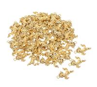 Supvox 60 Stück Pferdeanhänger 2026 Selbstgemacht Schmuckanhänger aus Goldfarbenem Metall für Armbänder Halsketten Schlüsselanhänger Feng Shui Glücksbringer für Basteln Geschenk