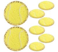 SUPVOX 8 Stück Kleine Gestickte Sportball Aufnäher Dekorative Fellflicken zum Aufbügeln Multifunktionale Kleidungspatches für Mäntel Hüte und Taschen