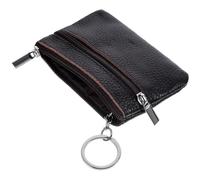 Supvox Damen Leder Münzgeldbörse Klein mit Schlüsselanhänger Kompakte Ledergeldbörse für Reisen Multifunktionaler Münzbeutel und Schlüsselmäppchen Weiches Material Vielseitig für Kleine