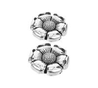 Supvox Damen Retro Manschettenknöpfe aus Legierung mit Antiexpositionsfunktion Dekorative Vintage Hemdknöpfe mit Schulterklappen für Alltag und Party