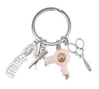 SUPVOX Friseur Schlüsselanhänger mit Haarkamm Scheren und Haartrockner Anhänger Modisches für Stylisten als Kleines für Kollegen Vielseitig für Taschen und Rucksäcke