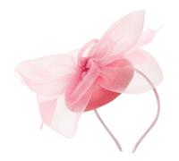 SUPVOX Kleiner Fascinator Hut mit Feder und Netz Haarspange Damen Hochzeits Fascinator Stirnband für Teeparty und Cocktail