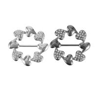 SUPVOX Legierung Schalschnalle 2 Stück Modische Schal und Taschenhalter mit Glatten Kanten für Hemden und T Shirts Vielseitig Einsetzbar