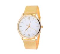 Supvox Modische Damenuhr mit Goldenem Milanaise Armband Dünnes Quarzwerk Elegantes Design Robust für Hochzeit oder Valentinstag