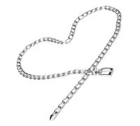 Supvox Modische Taillenkette für Frauen aus Metall Verstellbares Design Silberfarbener Dekorativer Gürtel als Stilvolles Bekleidungsaccessoire für Alltag und Party