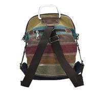 Supvox Multifunktionale Damen Umhängetasche aus Canvas Große Kapazität Schultertasche mit Stabilem Griff Modische Einkaufstasche im Retro Farbkontrast