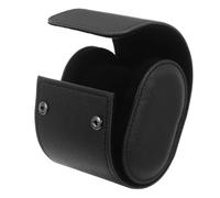 Supvox Tragbares Uhrenetui aus PU Leder Stoßfestes Reise Uhrenrollcase für Herren Kleines Einzelnes Uhrenetui für Business und Reisen