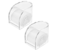 Supvox Transparente Uhrenbox aus Acryl 2 Stück Kleine Quadratische Uhrenetuis mit Aufhängeöse Uhrenorganizer für Herren Damen Klarer Reise Uhrenhalter zur Uhrenpräsentation