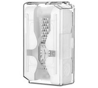 Supvox Transparente Uhrenbox mit Stabilem Innenhalter Rechteckige Uhrenaufbewahrung für Damen und Herren Uhren Display Etui aus Kunststoff mit Deckel für Private und Professionelle