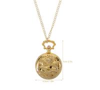 Supvox Vintage Taschenuhr Herren Digital Retro Taschenuhr mit Großem Zifferblatt und Kette Goldfarben Mechanisch Dekorative Herrenuhr für Senioren und Damen