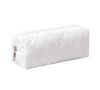 SURBEAV Federmäppchen, Federmäppchen, Büro, Uni, Schule, Aufbewahrungstasche, Organizer, Make-up-Tasche, Kosmetiktasche, ästhetisch, niedliches Federmäppchen für Mädchen, Jungen, Kinder (Reinweiß)