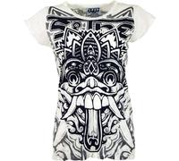 Sure T-Shirt Bali Dragon, Damen, Baumwolle, Normalpassform, weiß, M