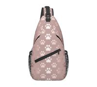 SURERUIM Stilvolle Schultertasche für Damen und Herren, lässiger Rucksack, Crossbody-Brusttasche, Umhängetasche, Fitnessstudio, Sport, Reisen, Wandern, Tagesrucksack, Roségold, 15.3” x 7.5” x 3.5”,