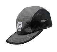 Surf Monkey 5-Panel-Cap für Sport - Laufen - Aus recyceltem Polyester - Wasserdicht - Fluorinfreier DWR - Erwachsene, Blei., One size