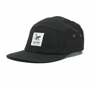 Surf Monkey Verstellbare Strapback-Kappe - Classic Jockey Cap - Herren/Damen 5-Panel Cap, Schwarz, One Size