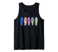 Surfboard Lineup Aquarell Surf Art Coastal Beach Vibe Tank Top