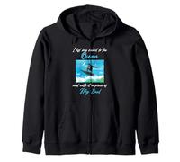 Surfing Ocean Soul Zitat Wave Riding Coastal Beach Design Kapuzenjacke