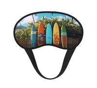 Surf's up Surfbrett-Schlafmaske für Seitenschläfer, verdunkelnde Augenmaske für Damen und Herren, Nulldruck-Schlafmasken, weiche, atmungsaktive Augenabdeckung, bequeme Augenbinde, Lidschatten für