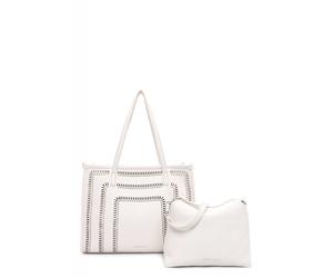 SURI FREY Maddy Shopper Ecru / Aranc Fluo
