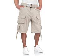 Surplus Raw Vintage Division Herren Cargo Shorts, matt Weiss, XXL