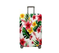 Surwin 3D Blumen Blätter Reise Kofferschutzhülle Reisetasche Kofferbezug Elastisch Kofferhülle Gepäck Cover Waschbare Reisekoffer Hülle Schutz Bezug Schutzhülle (Stil 3,S (18-20 Zoll))