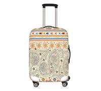Surwin 3D Boho Stil Reise Kofferschutzhülle Reisetasche Kofferbezug Elastisch Kofferhülle Gepäck Cover Waschbare Reisekoffer Hülle Schutz Bezug Schutzhülle (F,M (22-24 Zoll))