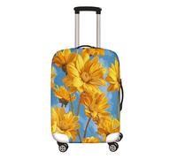 Surwin 3D Gänseblümchen Stil Reise Kofferschutzhülle Reisetasche Kofferbezug Elastisch Kofferhülle Gepäck Cover Waschbare Reisekoffer Hülle Schutz Bezug Schutzhülle (Blume 7,M (22-24 inches))
