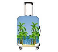 Surwin 3D Muster Reise Kofferschutzhülle Reisetasche Kofferbezug Elastisch Kofferhülle Gepäck Cover Waschbare Reisekoffer Hülle Schutz Bezug Schutzhülle (Sea Kokosnuss,M (22-24 Zoll))