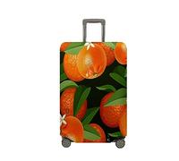 Surwin 3D Zitrusmuster Reise Kofferschutzhülle Reisetasche Kofferbezug Elastisch Kofferhülle Gepäck Cover Waschbare Reisekoffer Hülle Schutz Bezug Schutzhülle (Muster B,M (22-24 Zoll))
