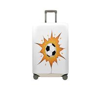 Surwin Fußballstil Reise Kofferschutzhülle Reisetasche Kofferbezug Elastisch Kofferhülle Gepäck Cover Waschbare Reisekoffer Hülle Schutz Bezug Schutzhülle (Muster 7,L (26-28 Zoll))