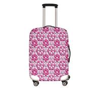 Surwin Kreativer Druck Reise Kofferschutzhülle Reisetasche Kofferbezug Elastisch Kofferhülle Gepäck Cover Waschbare Reisekoffer Hülle Schutz Bezug Schutzhülle (Rosa,L (26-28 Zoll))