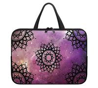 Surwin Laptop Hülle Tasche, Mandala Stil Laptop Hüllen Wasserdicht Stoßfest Laptoptasche mit Griff und Reißverschluss Laptophülle Langlebig Rundumschutz Notebook Sleeve (17 Zoll,Sternenhimmel)