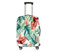 Surwin Tropische Blumen 3D Reise Kofferschutzhülle Reisetasche Kofferbezug Elastisch Kofferhülle Gepäck Cover Waschbare Reisekoffer Hülle Schutz Bezug Schutzhülle (Stil 1,XL (30-32 Zoll))