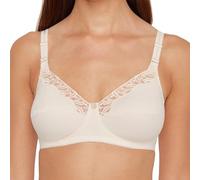 SUSA Baumwoll BH Damen ohne Bügel Cotton I Damen-BHs mit genähten Cups I 100 % Baumwolle I Tolles Hautgefühl, l Dekorative Spitzen