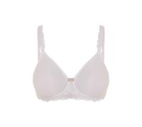 Susa BH ohne Bügel Porto 8233 – gemoldete Cups, Jacquard-Spacer & elastische Spitze – Weiß 75B