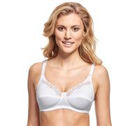 SUSA Baumwoll BH Damen ohne Bügel Cotton I Damen-BHs mit genähten Cups I 100 % Baumwolle I Tolles Hautgefühl, hoher Tragekomfort l Dekorative Spitzen