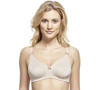 Susa BH ohne Bügel 9763 Topsy – blickdicht, vorgeformte Cups, Schleife – Cappuccino 75C