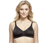Susa BH ohne Bügel 9763 Topsy – blickdicht, vorgeformte Cups, gemoldet, mit Schleife – Schwarz 80B